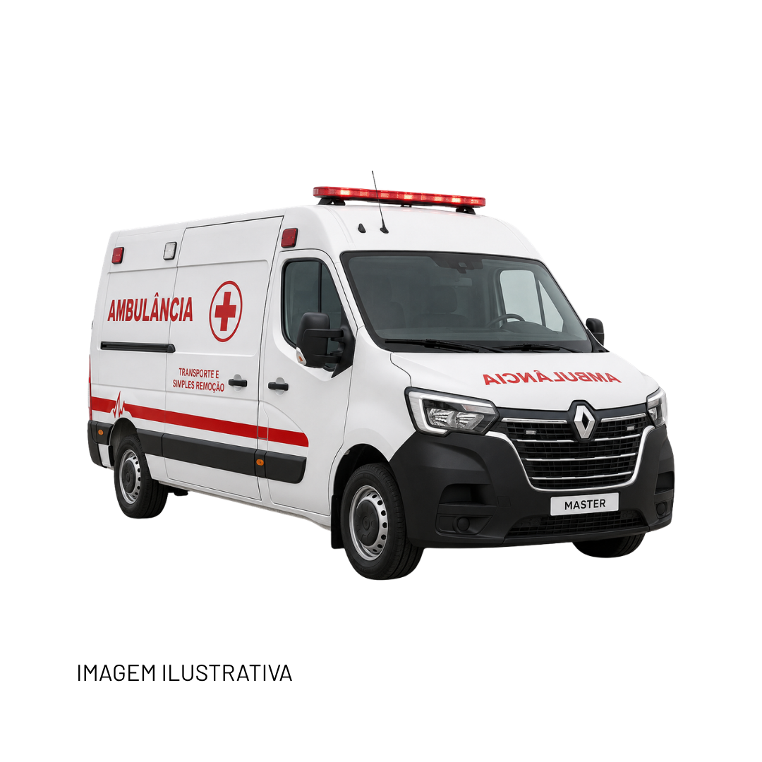 Ambulância Tipo A Renault Master L1H1 Diesel – Transporte e Simples Remoção