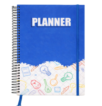 Planner Semanal Personalizado Com Capa Dura E Espiral Revestido