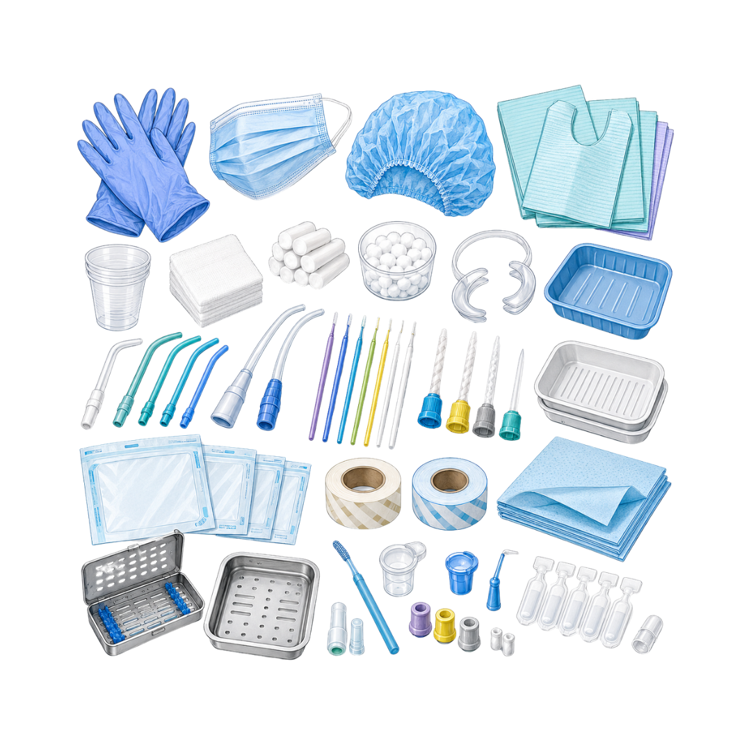 Materiais Descartáveis, Consumo Clínico e Esterilização Odontológica