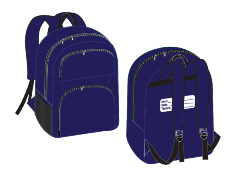 Mochila Escolar Anos Iniciais Em Rip Stop Com Três Compartimentos E Alta Resistência