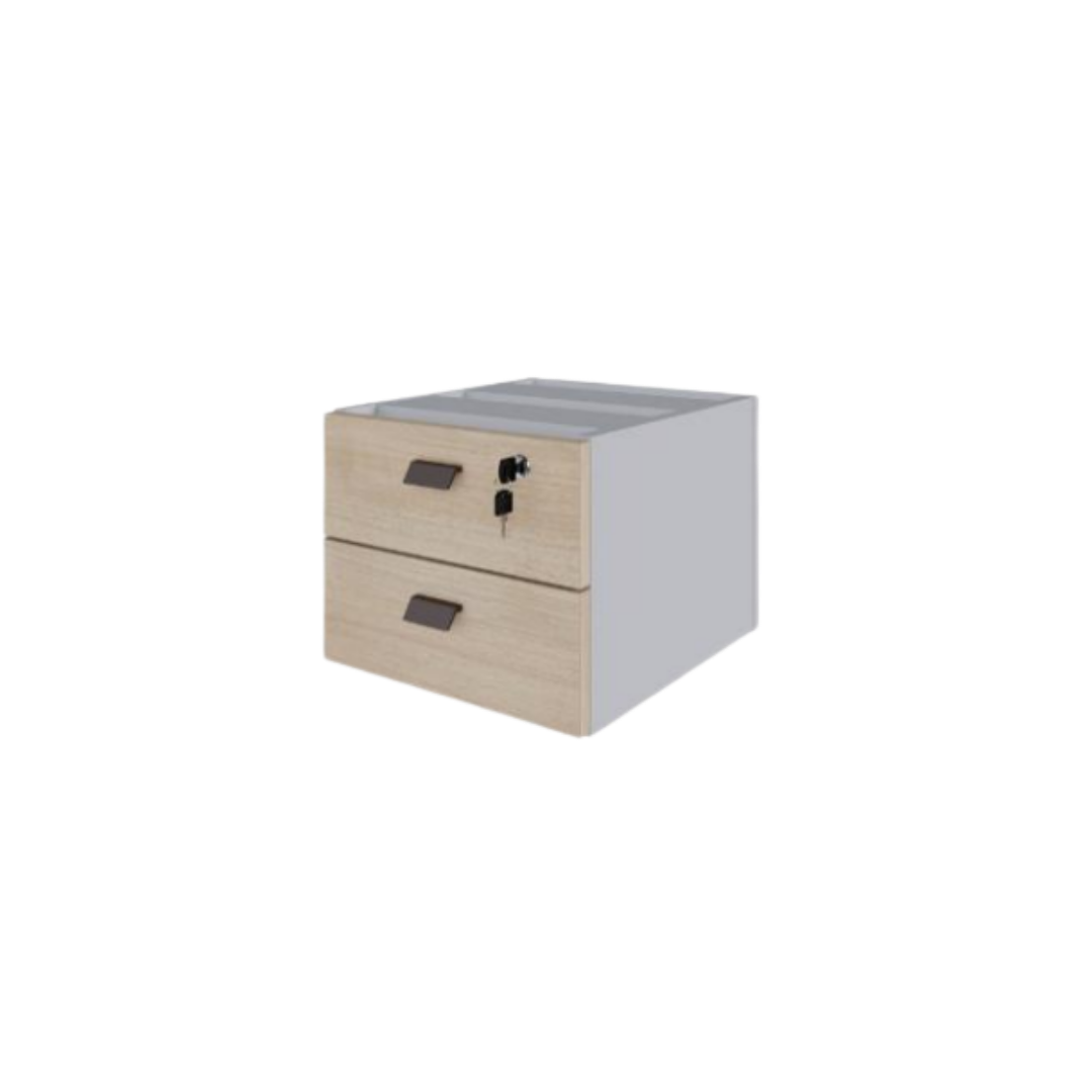 Gaveteiro Suspenso 02 Gavetas Em Mdp 350x400x280mm