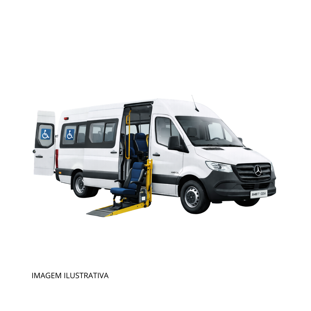 Van Acessível 20+1 Mercedes-Benz Sprinter 517 Com Dispositivo De Poltrona Móvel