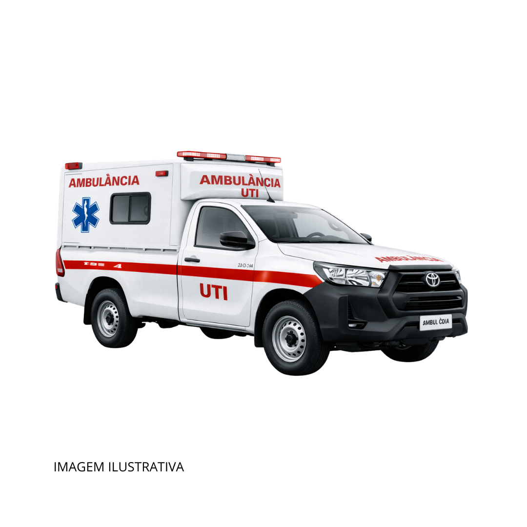 Ambulância Uti Toyota Hilux Cabine Simples 2.8 Turbo Diesel 4x4