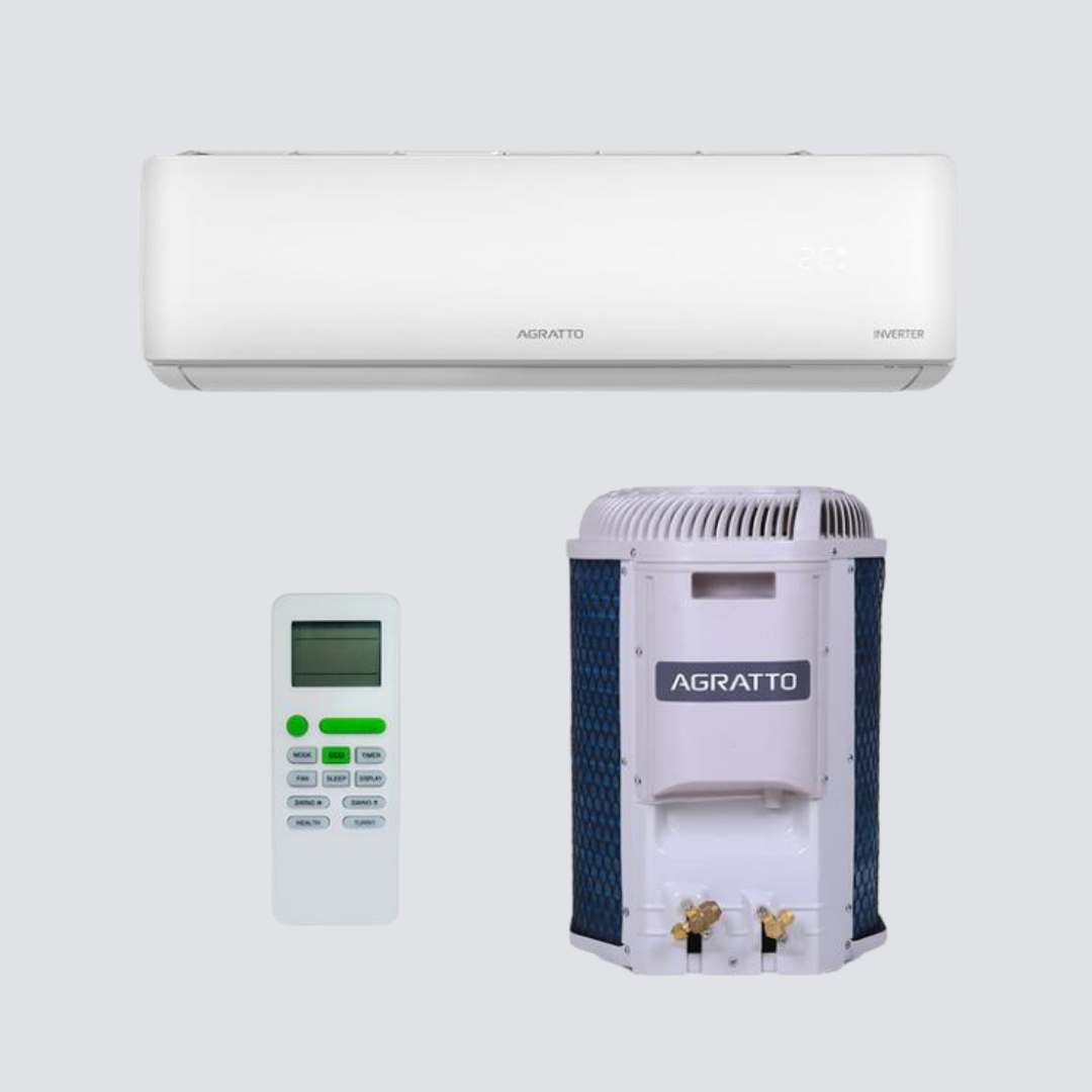 Ar-Condicionado Split Hi-Wall Agratto 9.000 BTUs – Inverter, Ciclo Frio, 220V, Serpentina de Cobre