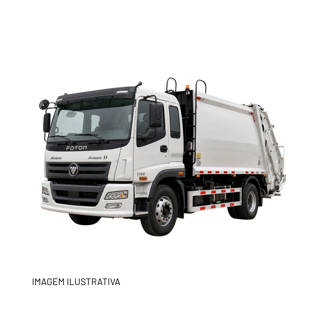 Caminhão Foton Auman D 1722 com Coletor Compactador de Lixo
