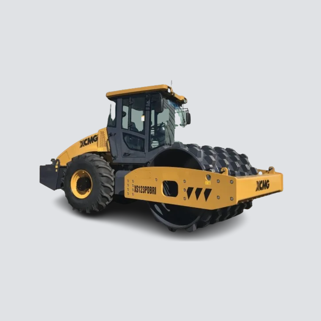 Rolo Compactador Vibratório XCMG XS123PDBR – 12.000 kg, Motor Diesel 130 HP