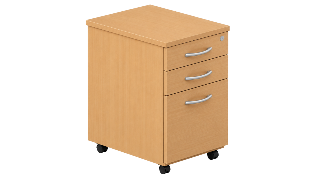 Gaveteiro Volante 3 Gavetas Com Pasta Suspensa 460 X 500 X 630 Mm