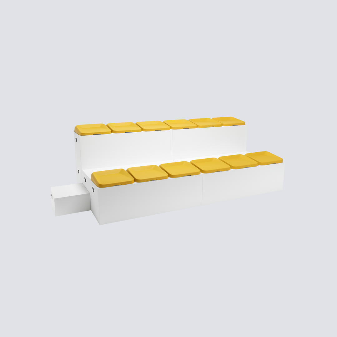 Módulo Arquibancada Modular com Assento Injetado em PU e Estrutura em MDP 15mm