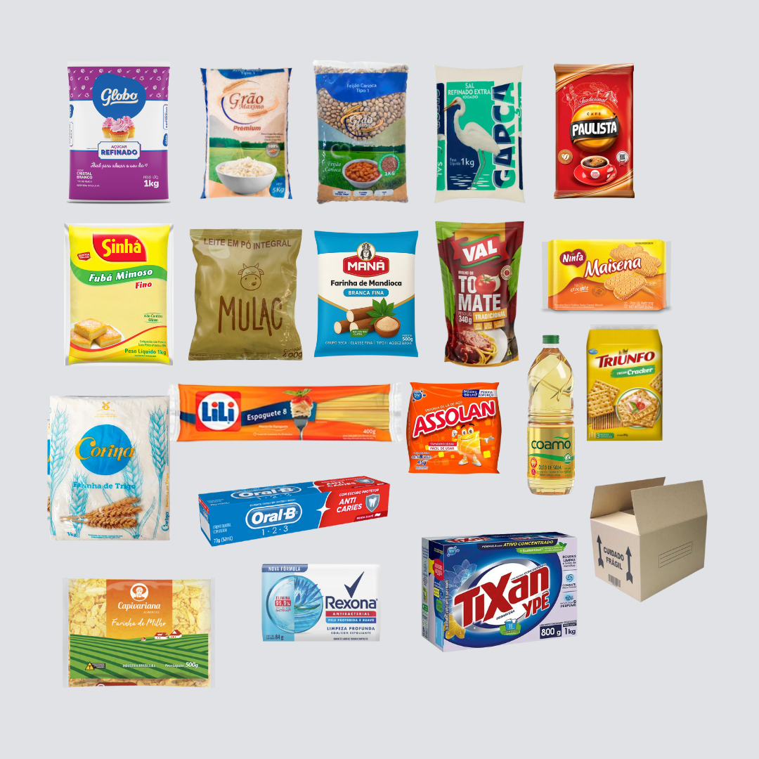 Cesta Básica Tipo V – Itens Alimentícios e Higiene Doméstica Essenciais