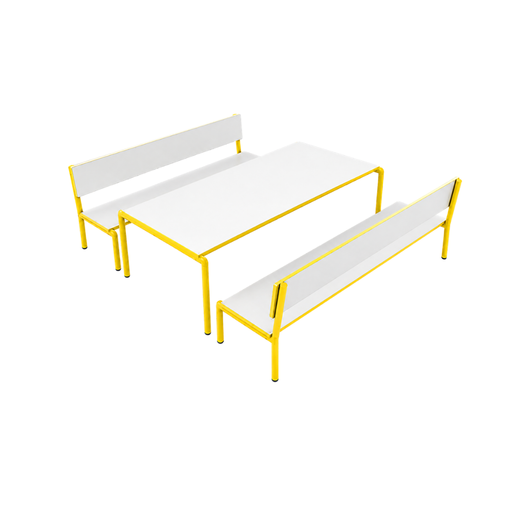 Conjunto para Refeitório Escolar com Apoio Dorsal Padrão 03 Infantil