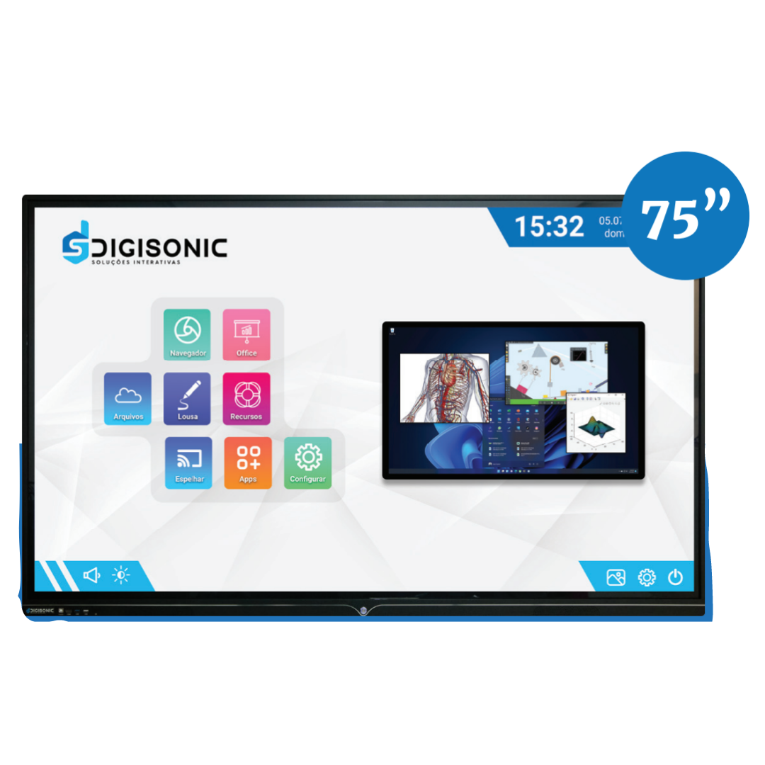 Display Com Tamanho de 75” Com Serviço De Instalação
