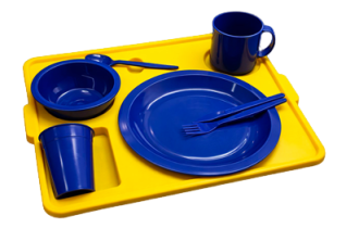Kit de Utensílios em Polipropileno para Alimentação Coletiva - Infantil
