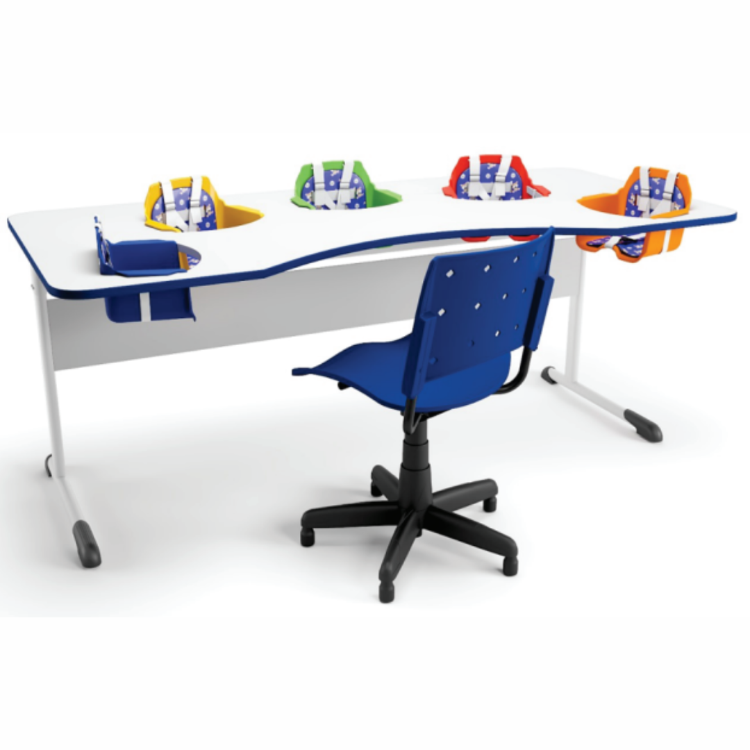 Mesa Refeição Maternal 5 Lugares
