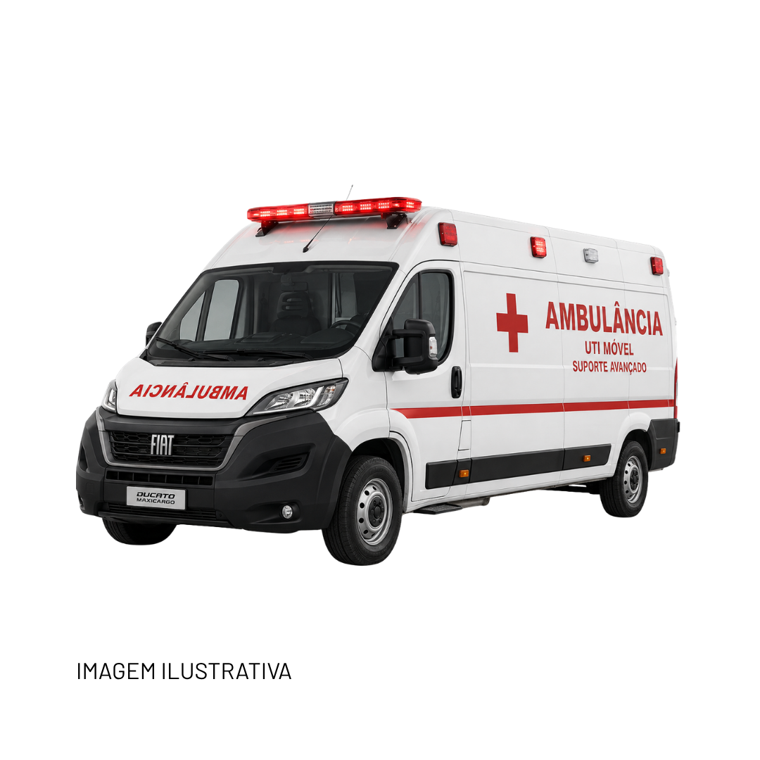 Ambulância Tipo D Fiat Ducato MaxiCargo Diesel – UTI Móvel / Suporte Avançado