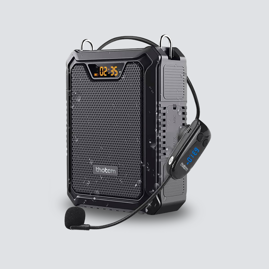 Sistema de Amplificação Vocal Thotem A20 – 10 W RMS, Bluetooth 5.0, Bateria 8 h, Microfone UHF