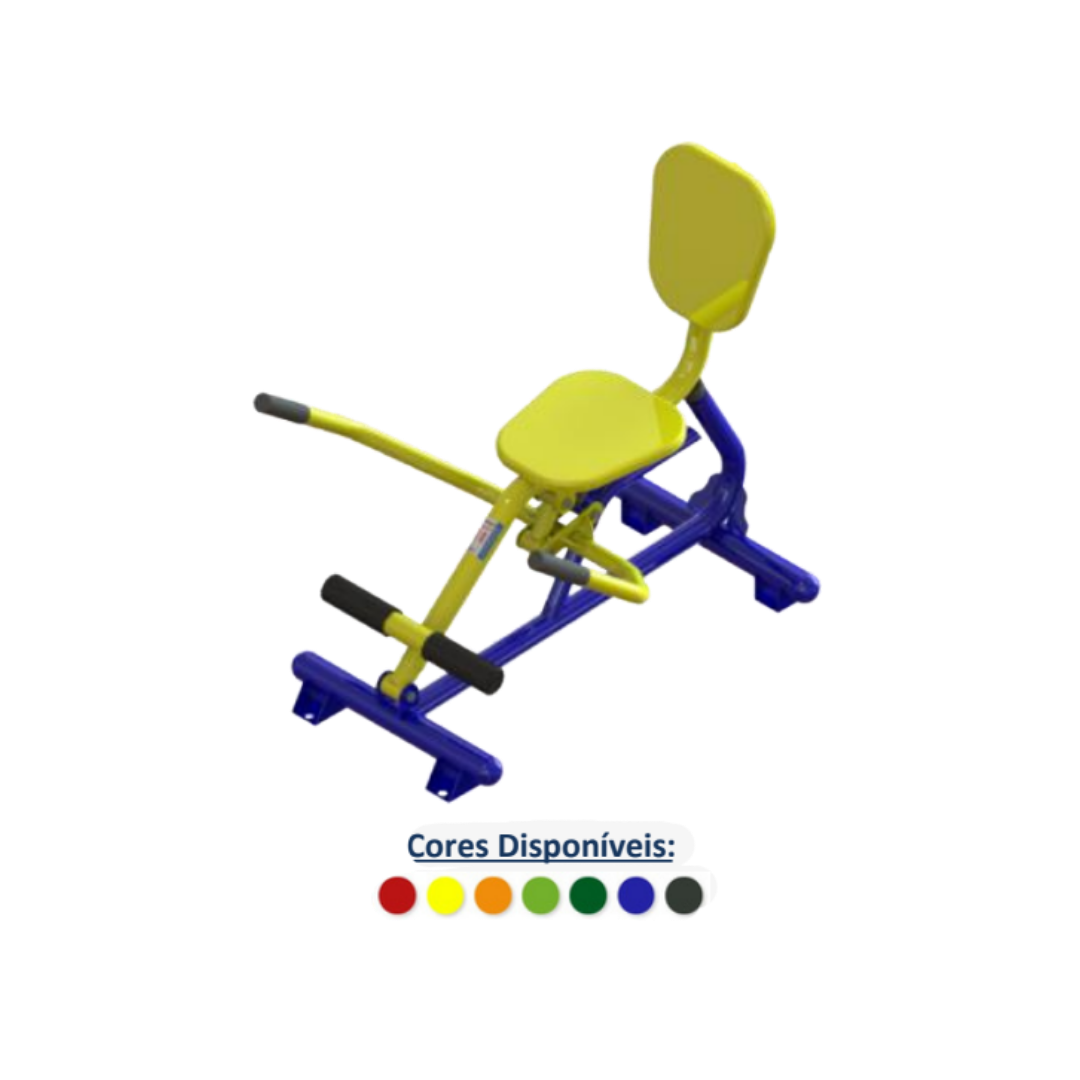 Equipamento De Ginástica Ao Ar Livre Simulador De Remo Sentado Em Aço Carbono