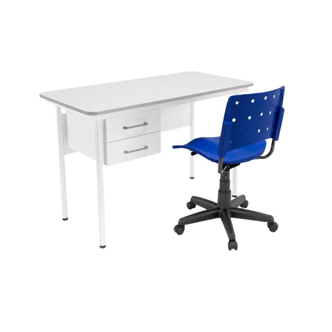 Conjunto para Professor com Mesa MDP e Cadeira Giratória
