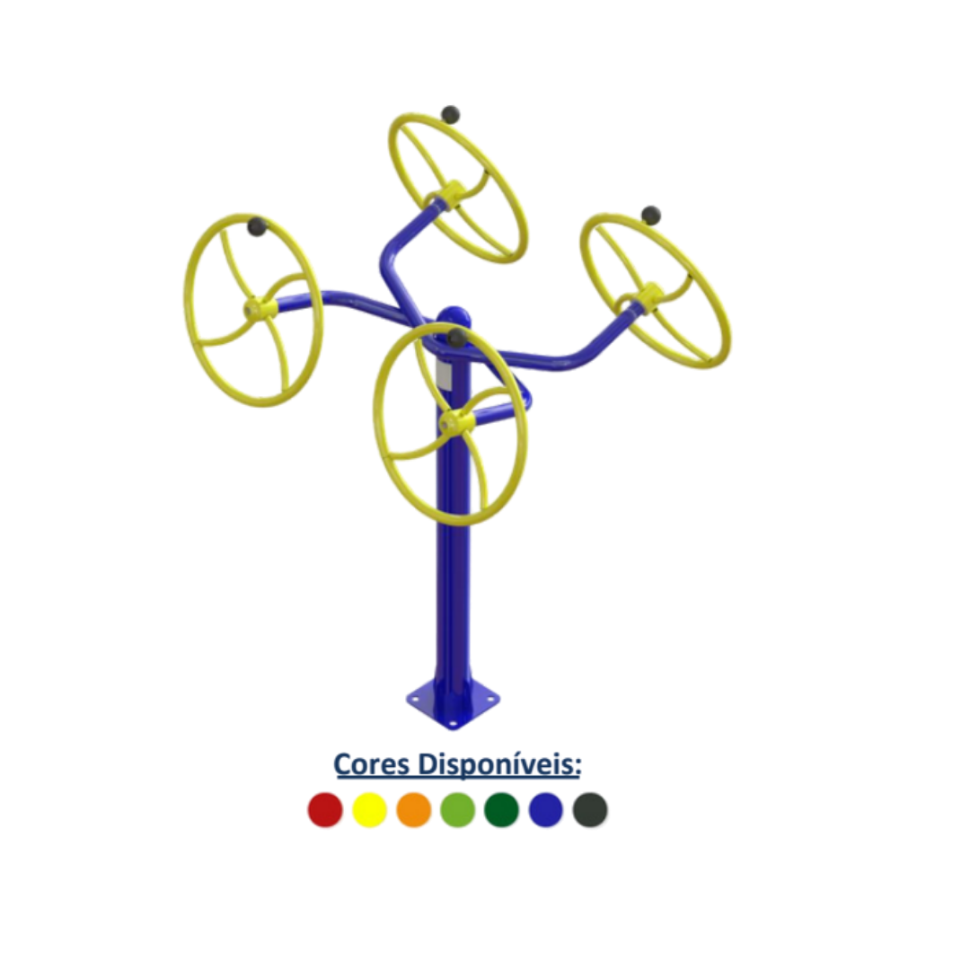 Equipamento De Ginástica Ao Ar Livre Rotação Diagonal Duplo Conjugado