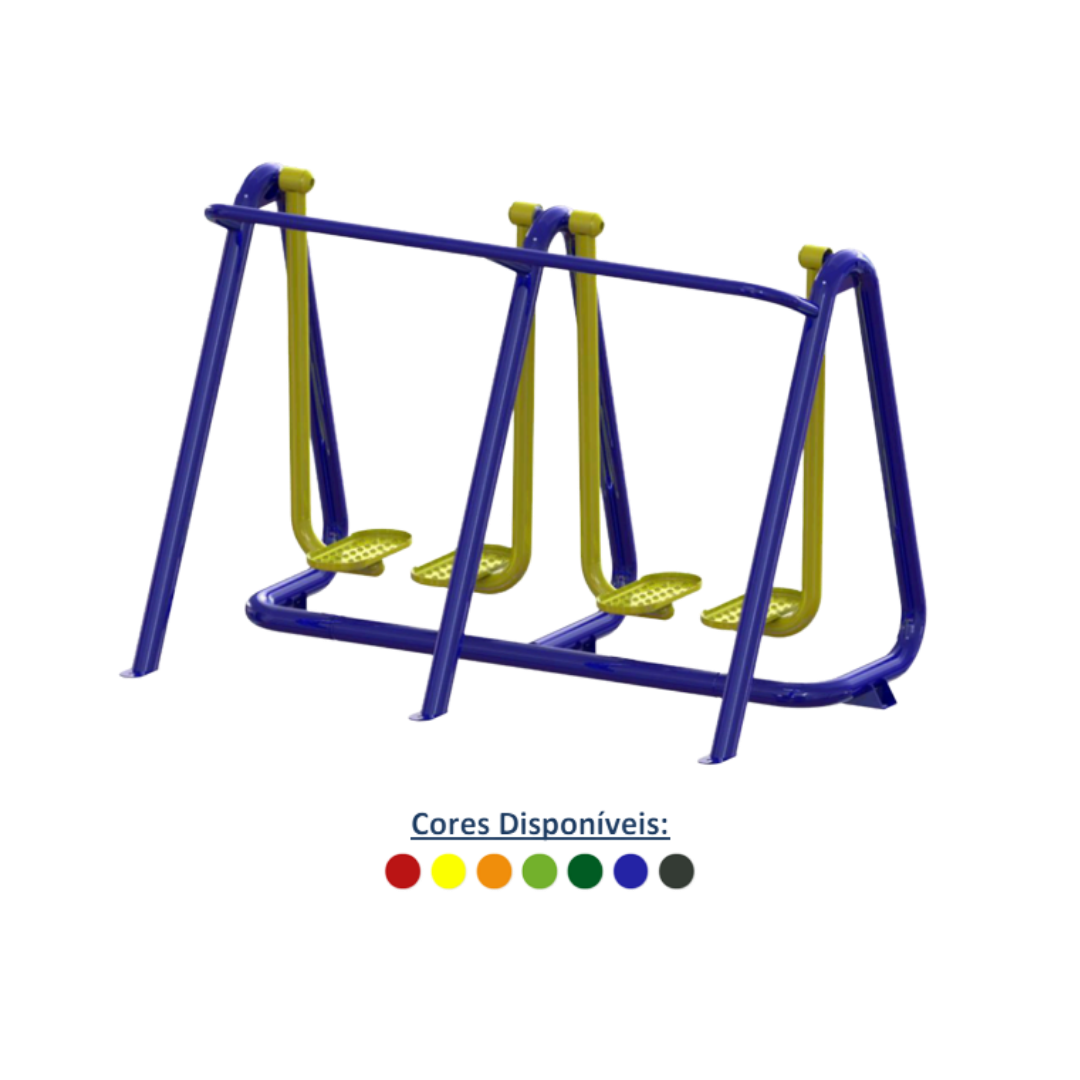 Equipamento De Ginástica Ao Ar Livre Simulador De Caminhada Duplo Conjugado