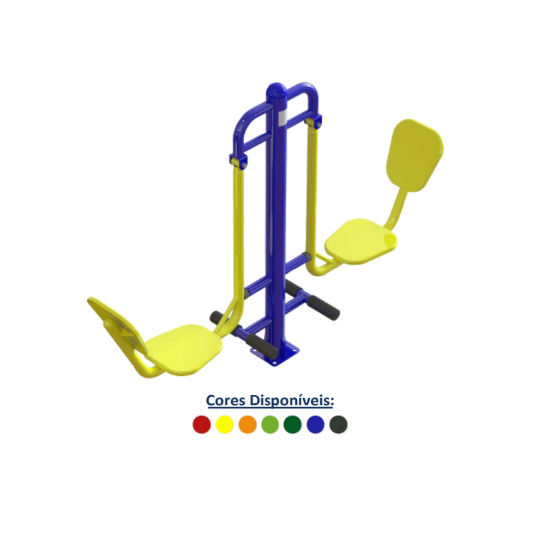 Equipamento De Ginástica Ao Ar Livre Pressão De Pernas Duplo Conjugado