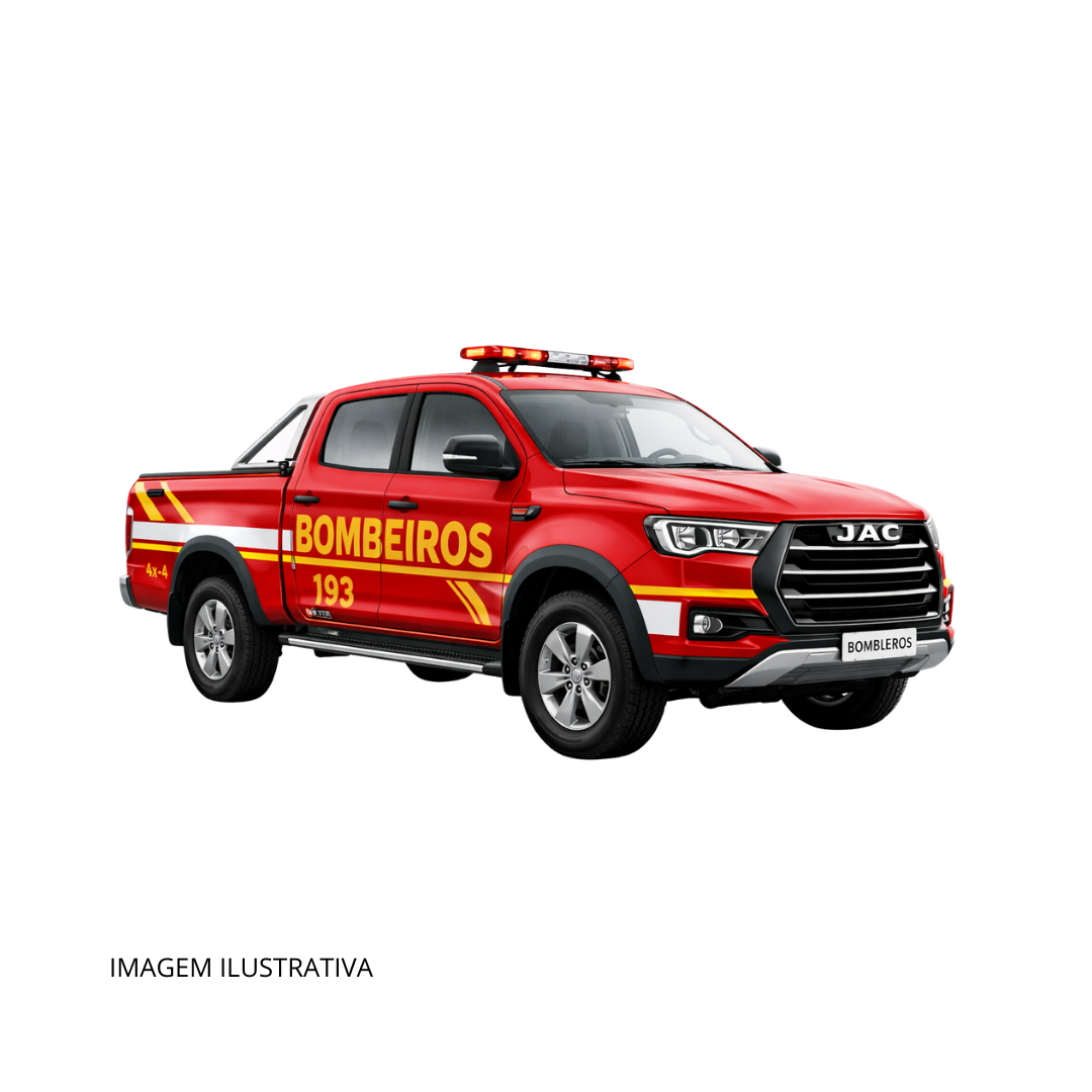 Viatura para o Corpo de Bombeiros Caminhonete Jac Motor Hunter 4x4 At