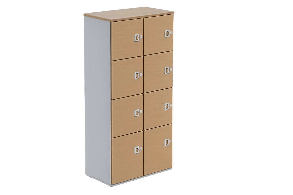 Armário Escaninho 8 Portas Em Mdp 800x500x1600 Mm Modelo Siam