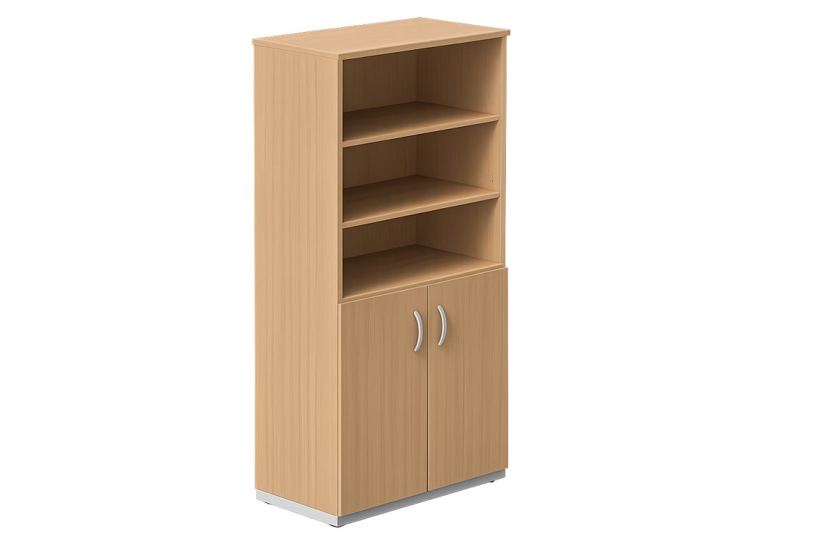 Armário Estante Em Mdp 800x500x1600 Mm 2 Portas Modelo Siammi