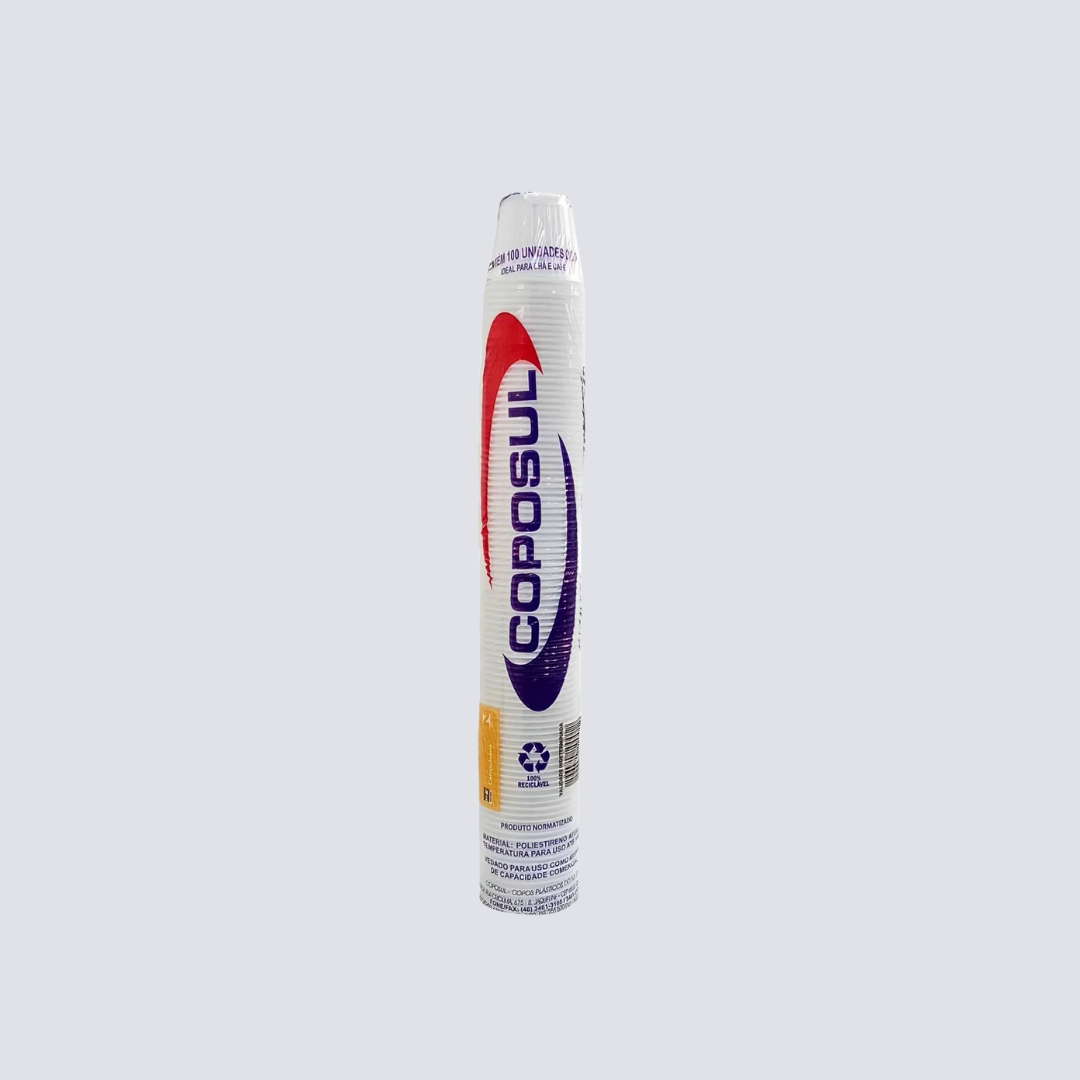 Copo Descartável 50 ml em Polipropileno Translucido – Pacote com 100 Unidades