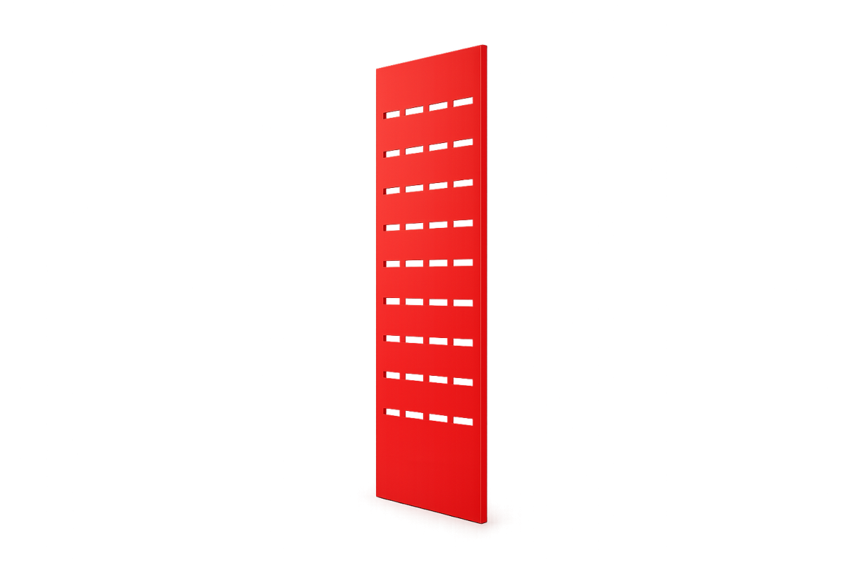 Painel Decorativo Lateral De Fechamento Em Aço 2000 X 580 X 35 Mm