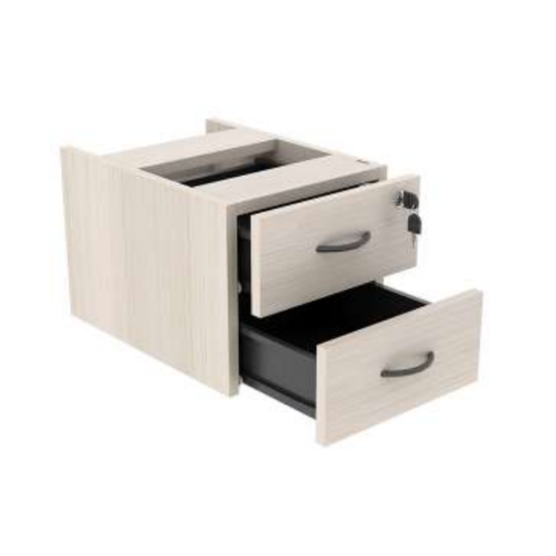 Gaveteiro Fixo com 02 Gavetas 312x440x292mm