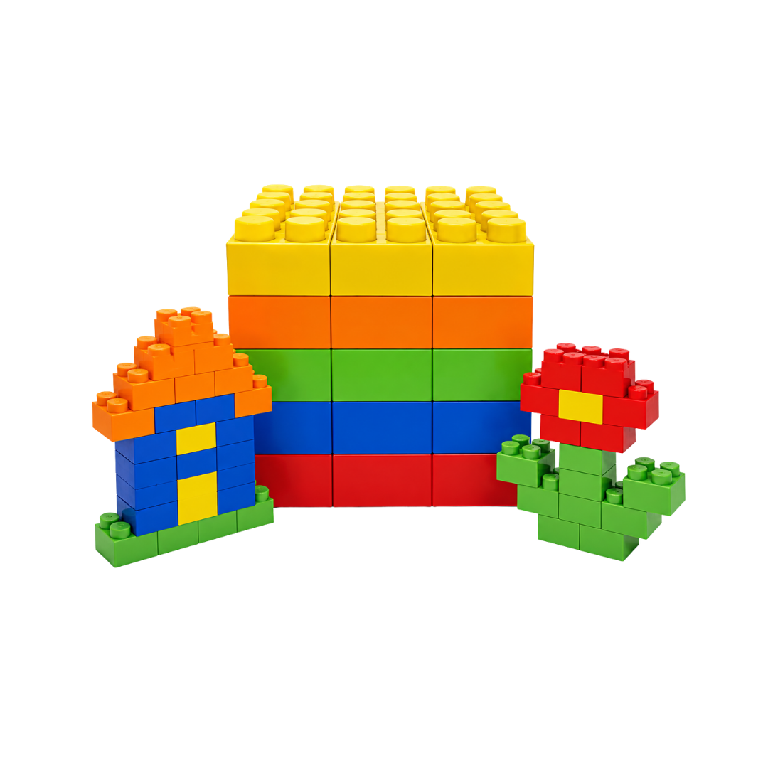 Super Blocos de Montar Infantil com 40 Peças Educativas