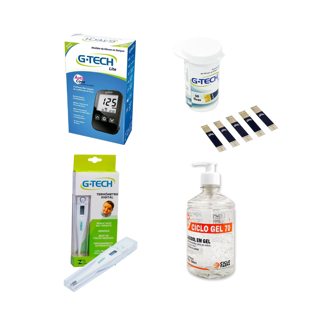 Kit Monitoramento Glicêmico e Temperatura